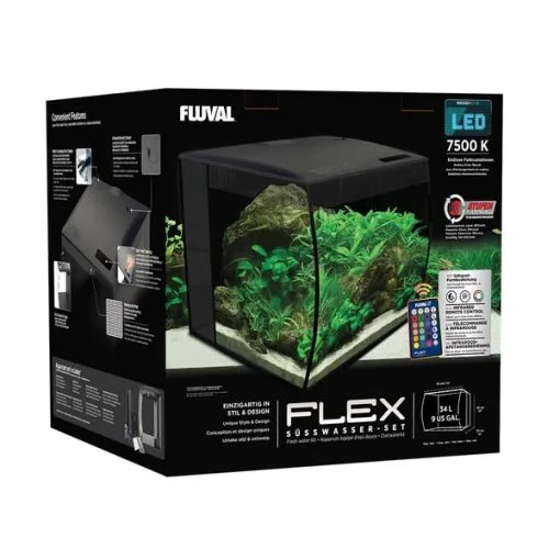 Fluval Aquarium Flex Set 34 L -Fischfutter Verkaufs-Shop fluval aquarium flex set 34 l schwarz 3