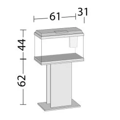 Juwel Aquarium Primo 70 Weiß -Fischfutter Verkaufs-Shop juwel primo 70 schwarz weiss verpackung masse58933bae3953b